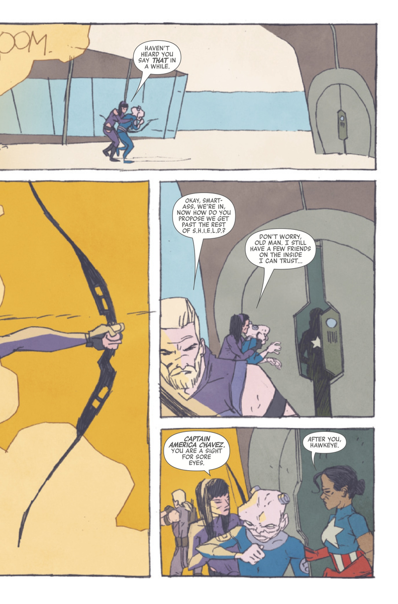 Illustration for article titled Exclusive Marvel preview: Clint and Kate take on S.H.I.E.L.D. in All-New Hawkeye #3